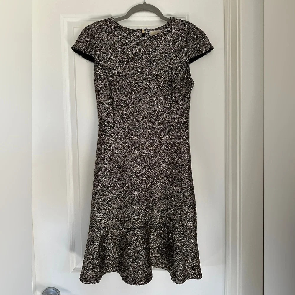 Michael Kors Metallic gold-Knit A-Line Dress - Picture 5 of 11